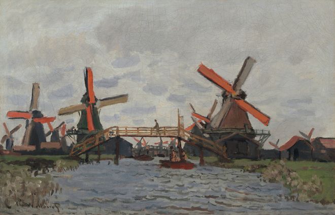 Claude Monet, Mühlen bei Zaandam, 1871, Van Gogh Museum Amsterdam