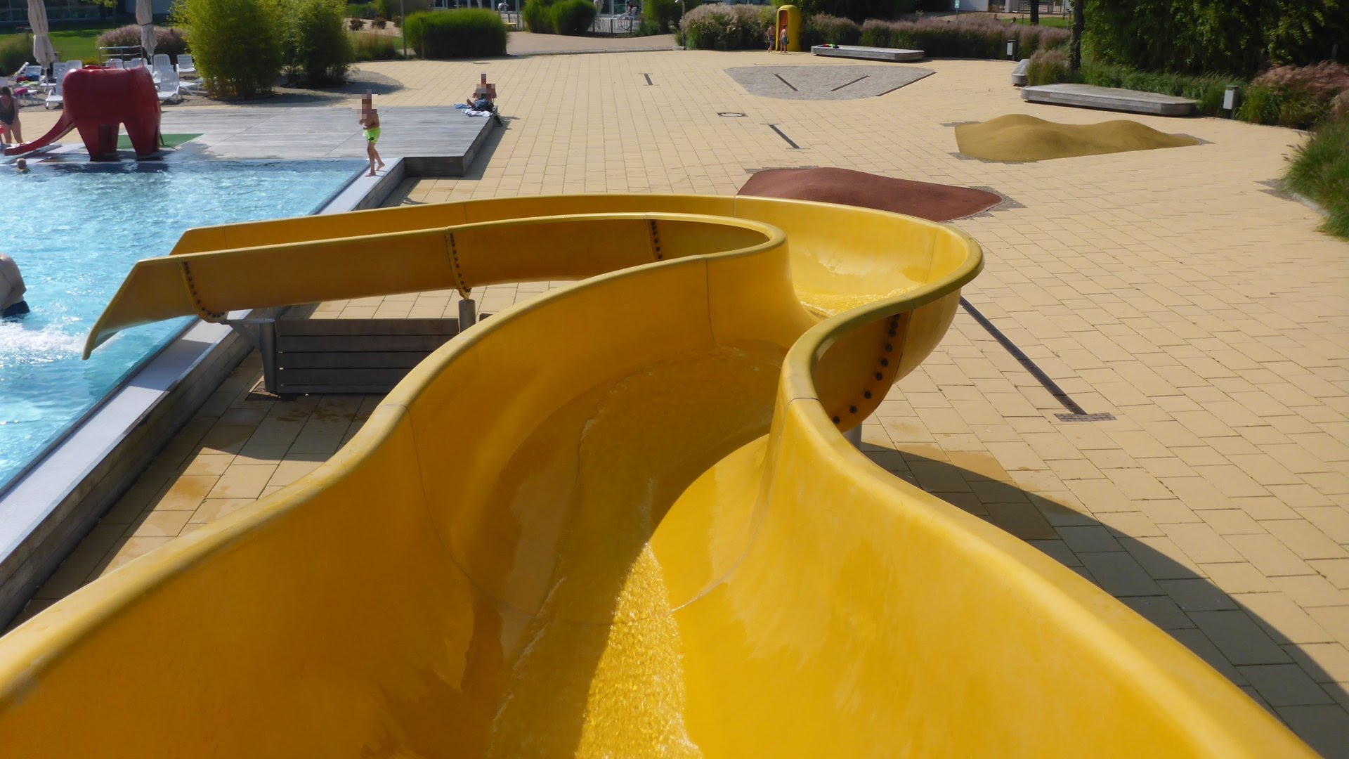 offene Freibad-Rutsche :: Outdoor water slide | Linus Lingen (Ems)