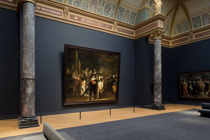 Die "Nachtwache" von Rembrandt im Rijksmuseum. Quelle: NBTC