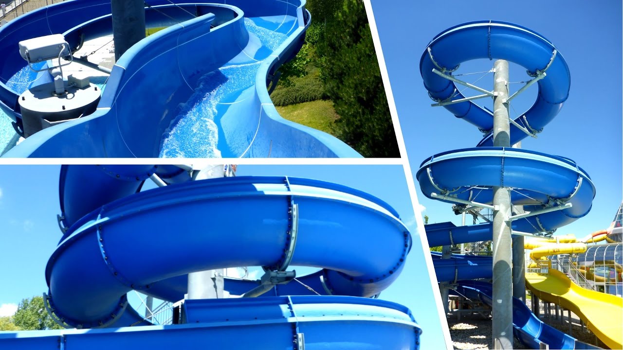 offene Freibadrutsche :: blaue Riesenrutsche | Aquapark Olomouc